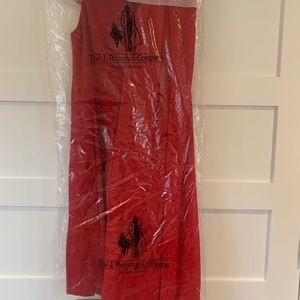 J PETERMAN  Crimson sheath dress